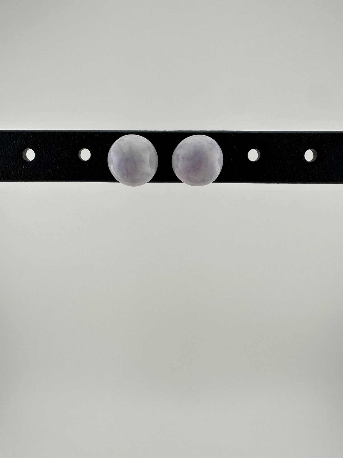 Lavender Jade ball stud earrings
