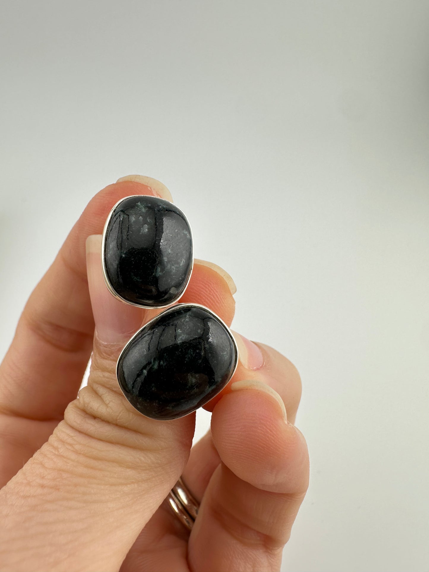 Black spotted studs