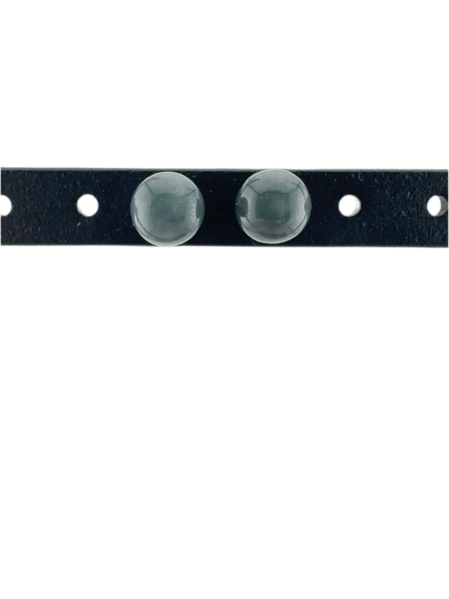 Jaguar green Jade ball stud earrings