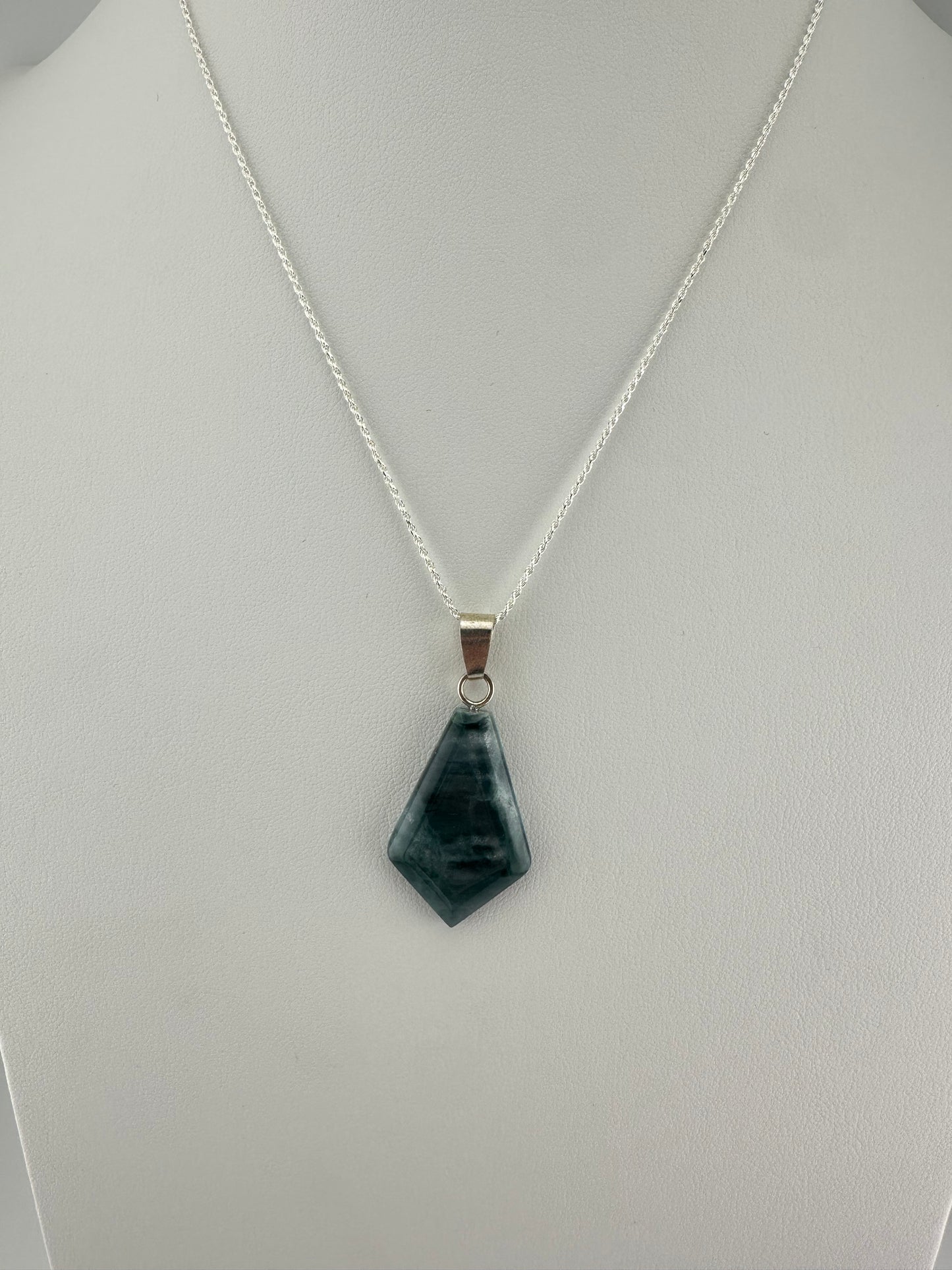 Translucent Jade tear pendant