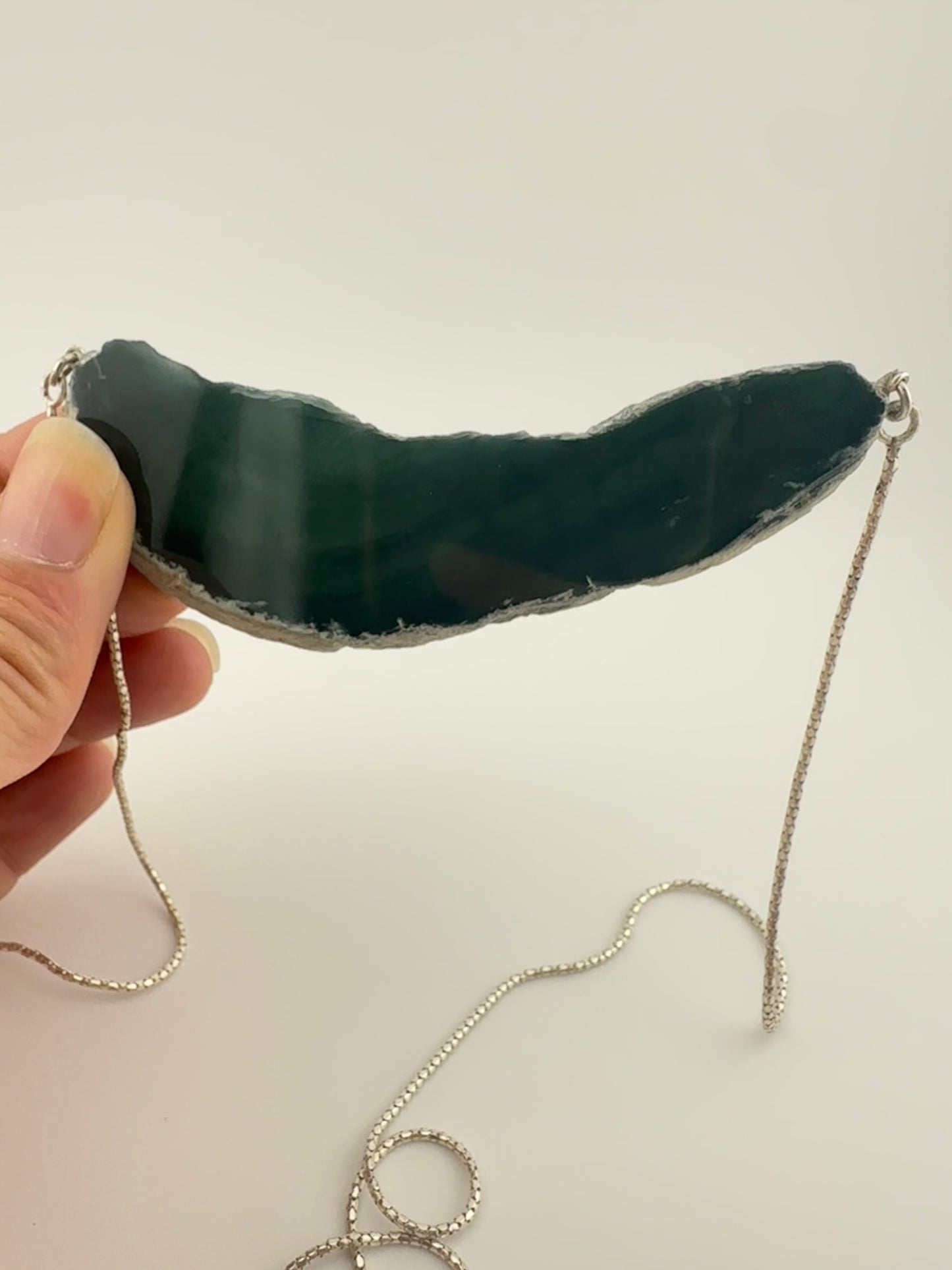 Translucent Agate abstract necklace