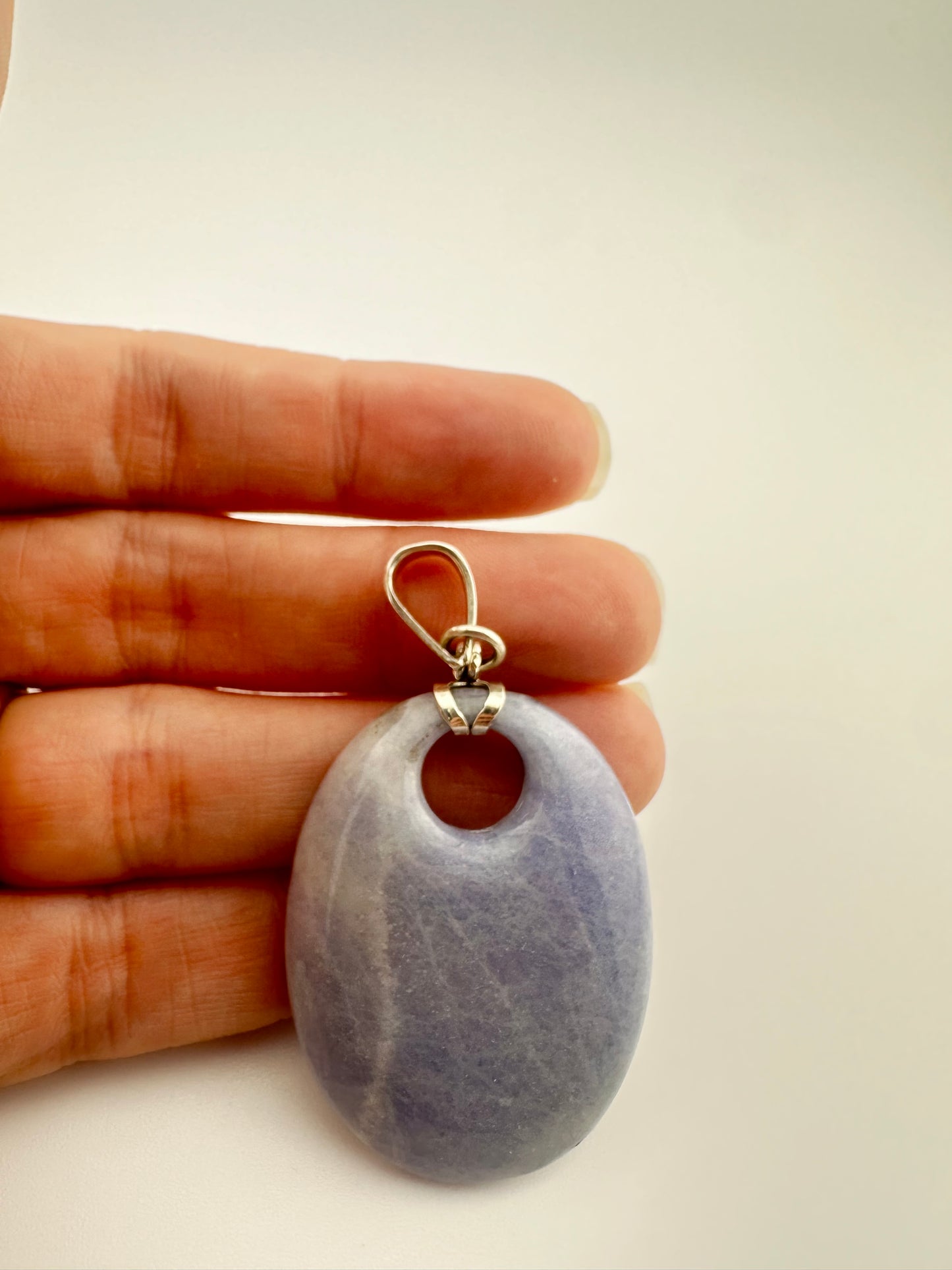 Lavender Jade earrings and pendant set