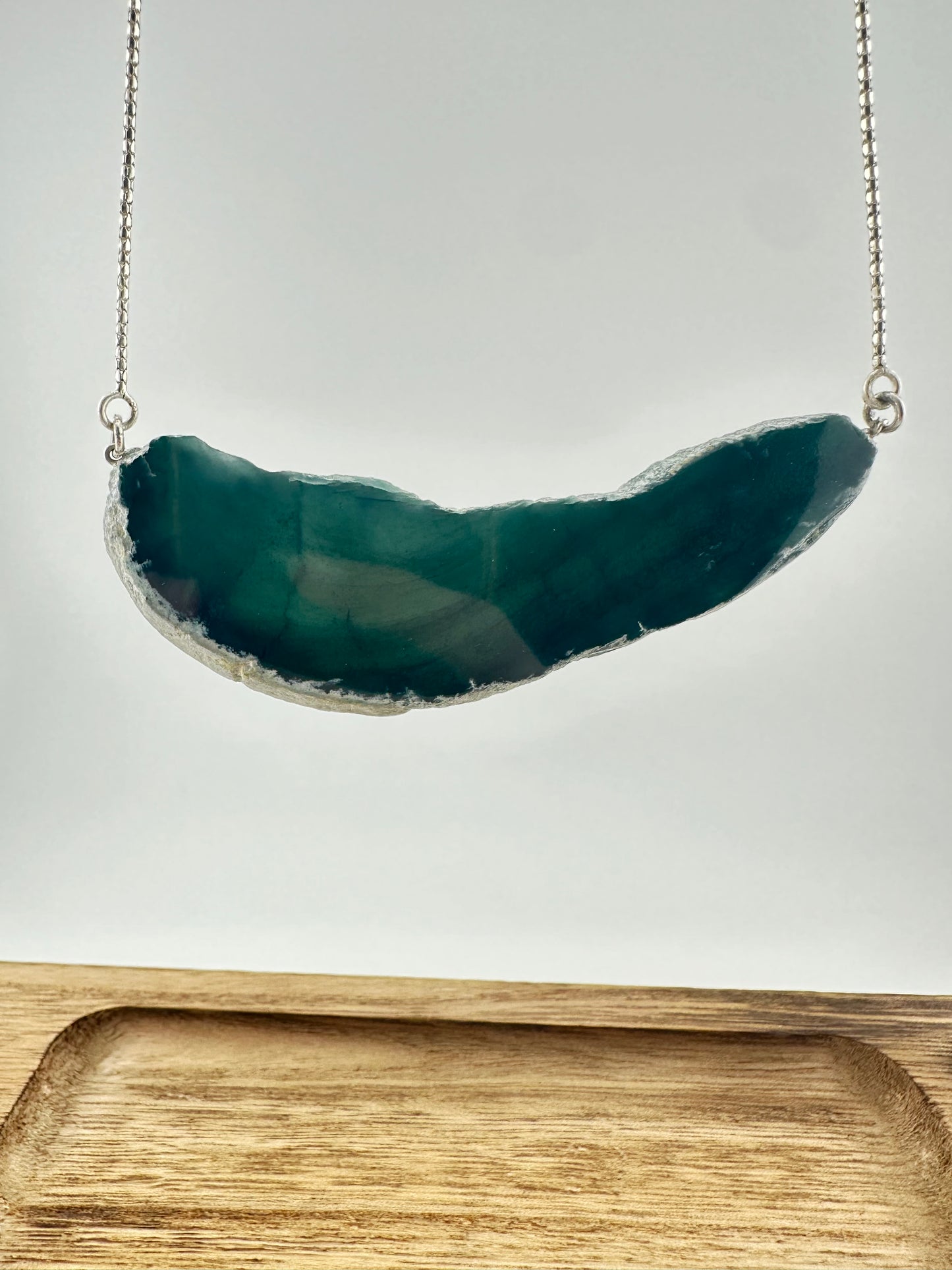 Translucent Agate abstract necklace
