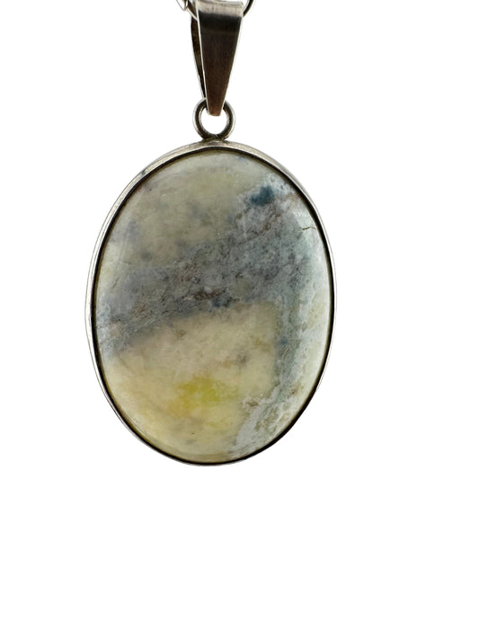 Light Blue and white pendant