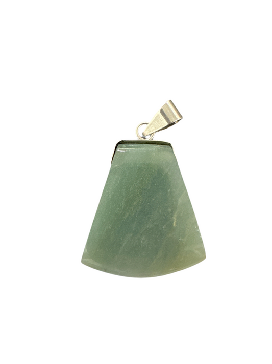 Light green Jade trapezoid pendant