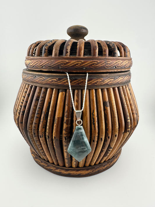 Translucent Jade tear pendant