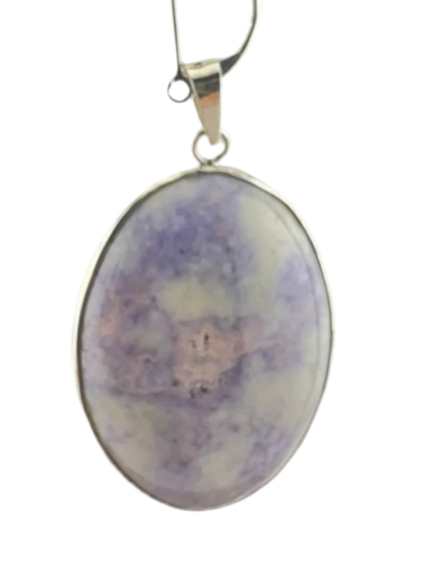 Lavender Jade oval pendant