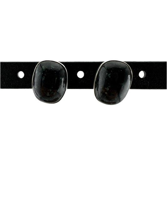 Black spotted studs