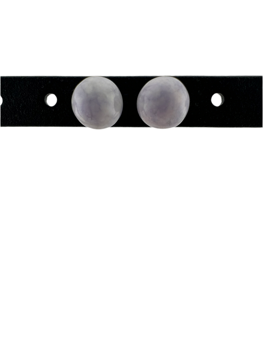Lavender Jade ball stud earrings